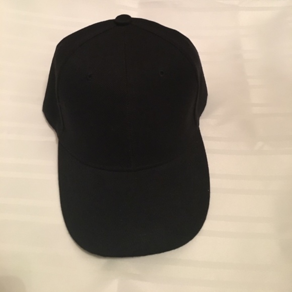 New Adult Black Baseball Cap UNISEX - Picture 4 of 7